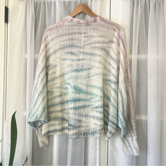360 Cashmere Lightweight Tie Dye Cardigan Sweater Size Small - Picture 6 of 9